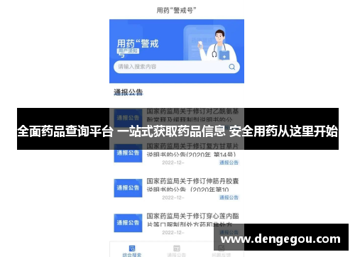 全面药品查询平台 一站式获取药品信息 安全用药从这里开始